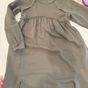 Chelsea & Violet Sage Green Knit toddler dress